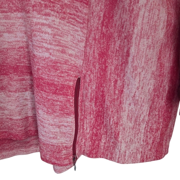 Cleo Pink  Cowl Neck Sweater with Cozy Knit Texture Size XL - Picture 2 of 6